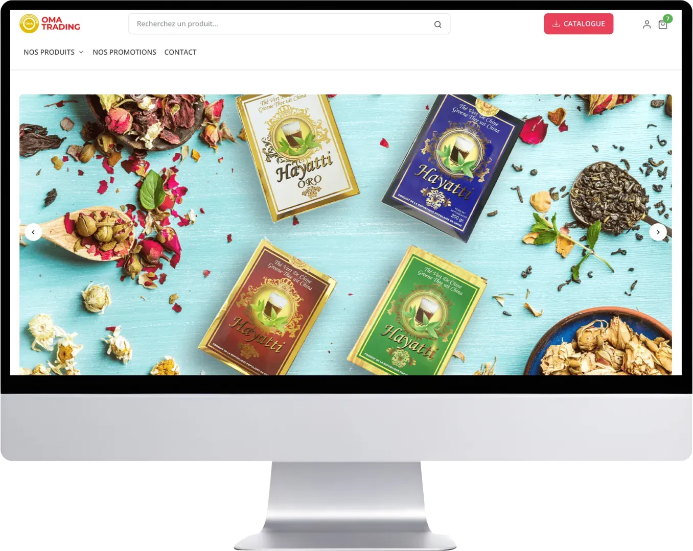 Aperçu de la boutique Oma Trading sur ordinateur