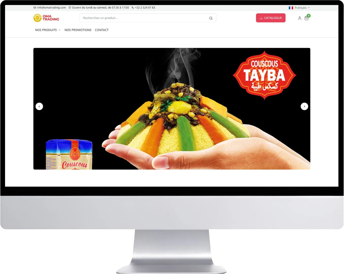 Aperçu d’une boutique en ligne conçue par Pushweb